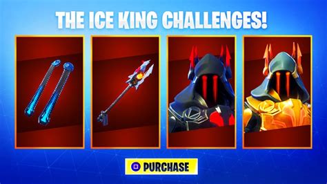 Max Tier 100 Ice King Skin Upgrades Fortnite Ice King Challenges Youtube