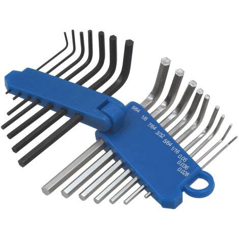 Laser Tools Miniature Metric Imperial Hex Key Set 16PC