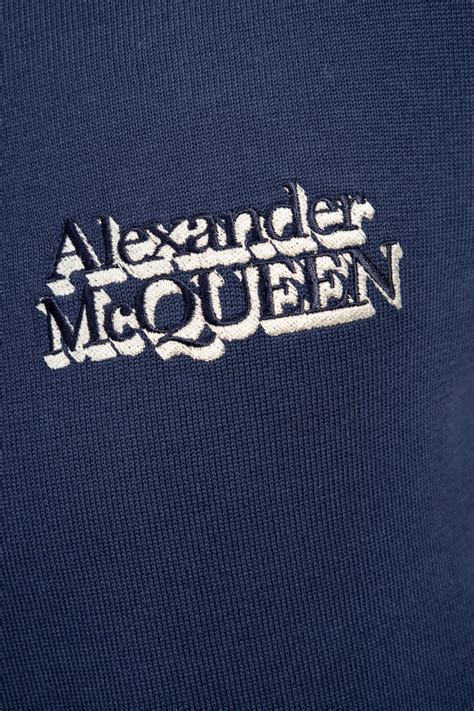 Granatowy Sweter Z Logo Alexander Mcqueen Vitkac Polska