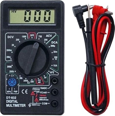 Professionele Digitale Multimeter Inclusief Stroomkabels En Batterij