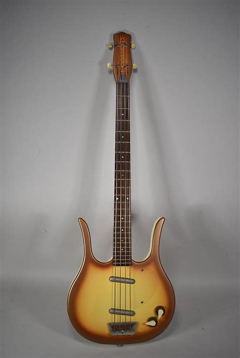 2000s Danelectro Longhorn Sunburst Finish Bass Reverb Australia