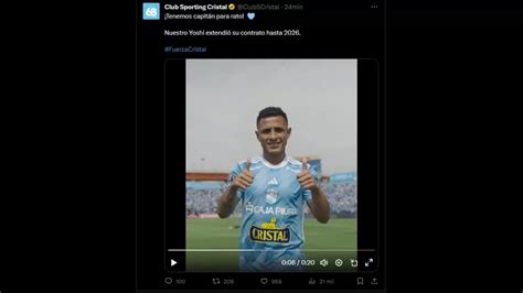 Sporting Cristal Oficializó La Renovación De Yoshimar Yotún Hasta El 2026 América Deportes