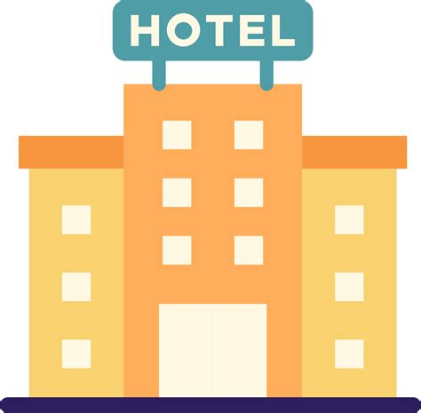 Hotel Icon Hospitality Symbol Suite Identifier Accommodation Emblem