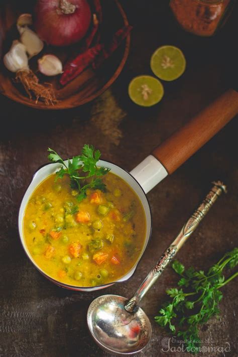 Sabji Dewa Musur Dal Red Lentil Curry With Veggies Recipe Lentil