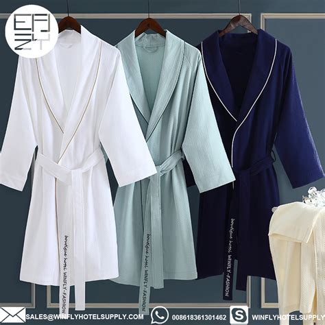 Luxury 100% Cotton Monogram Spa Robe-Custom Embroidered robes