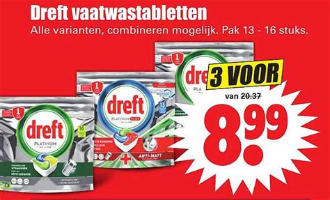 Dreft Vaatwastabletten Aanbieding Bij Dirk Folders Nl