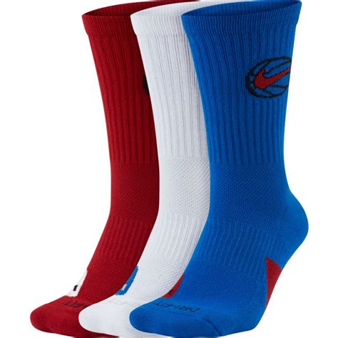 Nike Everyday Crew Basketball Socks 3 Pair Multi Color