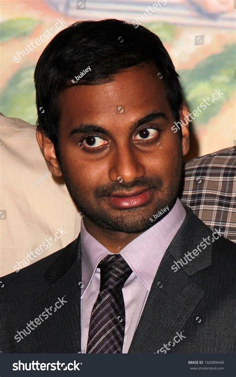 aziz ansari parks recreation  episode stock photo
