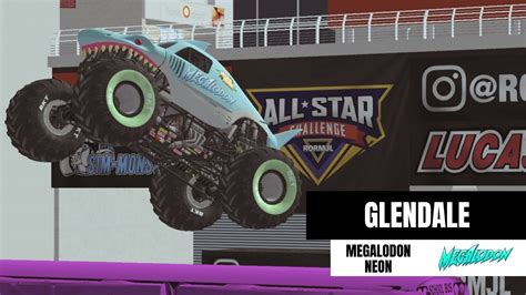 Rigs Of Rods Monster Jam Megalodon Neon Freestyle Glendale YouTube