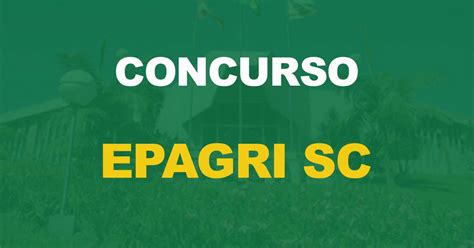 Concurso Epagri Sc Edital Publicado Vagas Nova Concursos