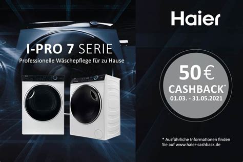 Haier Cashback: Aktion für Modelle der I-Pro 7 Serie