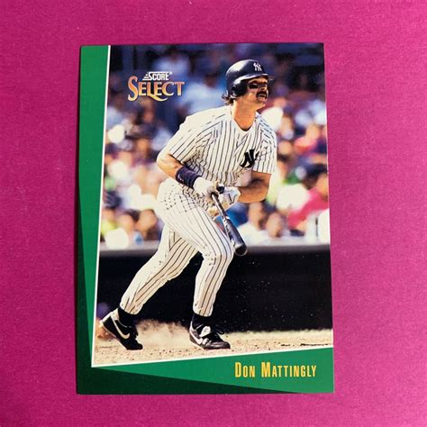 Score Select Don Mattingly New York Yankees Ebay