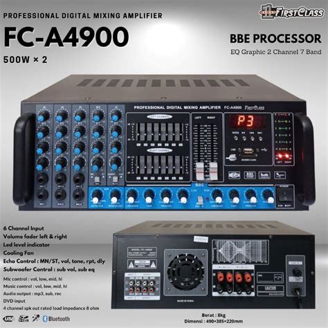 Jual Professional Digital Mixing Amplifier Firstclass Fc A