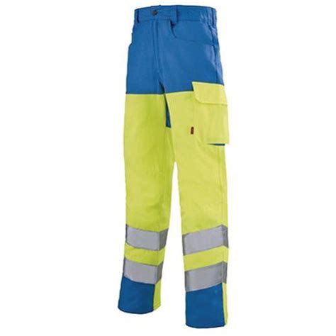 Pantalon de travail haute visibilité IRIS WORK VISION 2 jaune fluo bleu