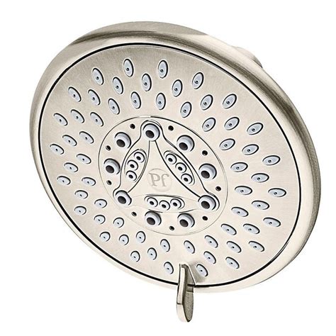 Pfister Pfirst Modern Brushed Nickel 2 Spray Shower Head In The Shower