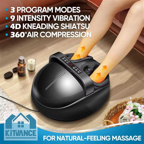 Hot Compression Shiatsu Foot Massager With Heating Therapy For Muscle