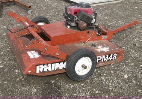 Rhino Pm48 Mower In Wichita Ks Item Av9087 Sold Purple Wave