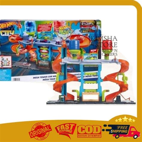 Jual Hot Wheels Mega Tower Car Wash Color Change Mobil Berubah Warna Ori Di Seller Indah Toys