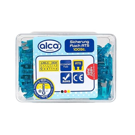 alca Flachstecksicherungshalter Flach-Sicherungen 15 A; 100 St. Economy Box