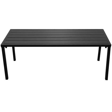 Backless Slat Bench Black At Home