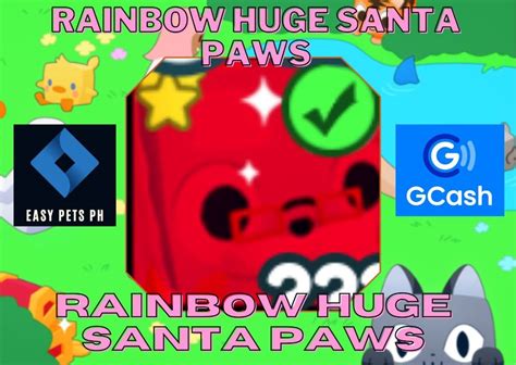 Rainbow Huge Santa Paws | Pet Simulator X Petsimulatorx petsimx petsim ...