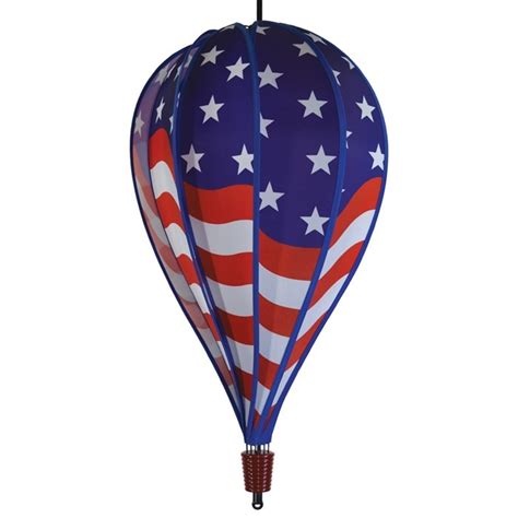 USA Flag 10 Panel Hot Air Balloon In the Breeze Wholesale Garden Décor and Kites