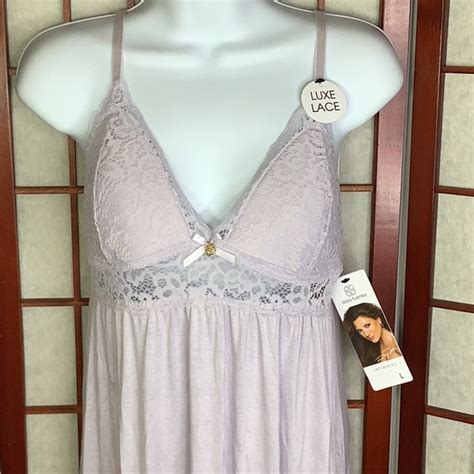 Daisy Fuentes Intimates Sleepwear Nwt Daisy Fuentes L Lace Chemise Lingerie Nightgown