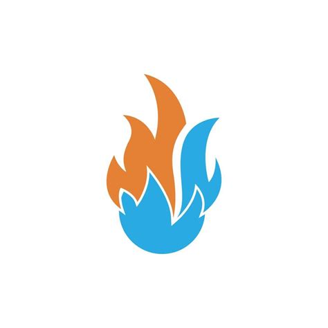 Flame Fire Icon Logo Illustration Vector Art At Vecteezy