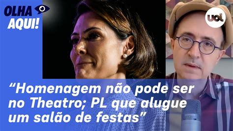 Michelle Bolsonaro ser homenageada no Theatro Municipal de SP é