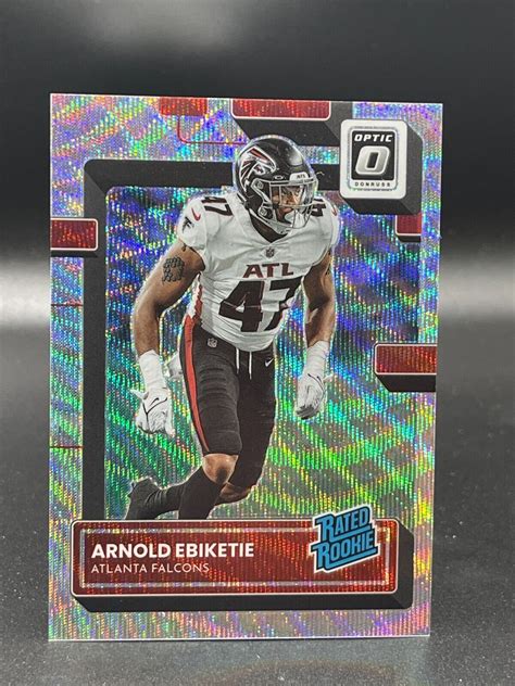 Donuss Optic Arnold Ebiketie Falcons Silver Wave Prizm Rated