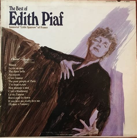 Edith Piaf The Best Of Edith Piaf Vinyl LP Compilation 1967