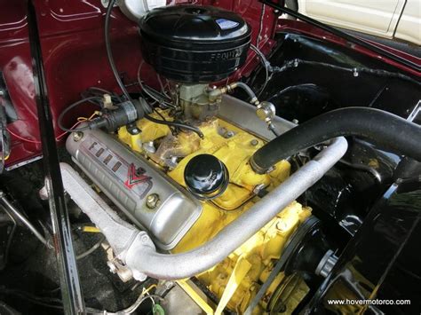 Engine Compartment Of Vintage Hot Rod Car
