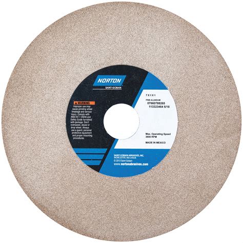 NORTON Type 1 7 X 1 X 1 Straight Grinding Wheel 6A089