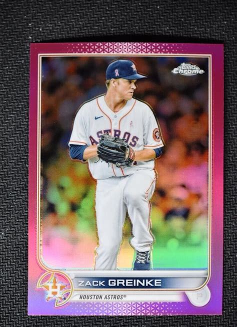 2022 Topps Chrome Base Pink 5 Zack Greinke Houston Astros EBay