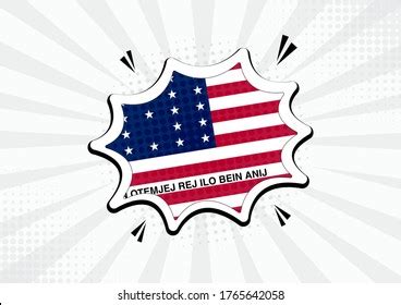 Artistic Bikini Atoll Country Comic Flag Stock Vector Royalty Free Shutterstock