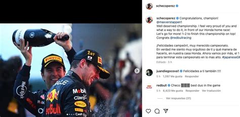 Max Verstappen Vuelve A Ser Campeón Gracias A Checo Pérez