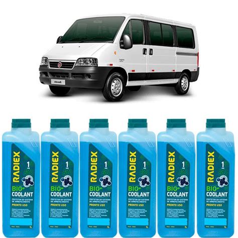 Kit Aditivo Radiador Bio Coolant Pronto Para Uso Azul Ps G Fiat