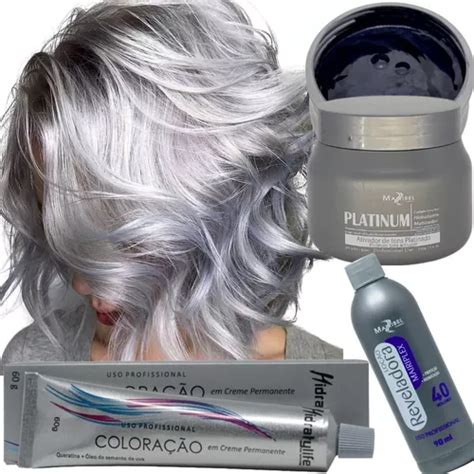 Kit Tinta Platinum Acinzentado 12 16 Cabelo Loiro Platinado MercadoLivre