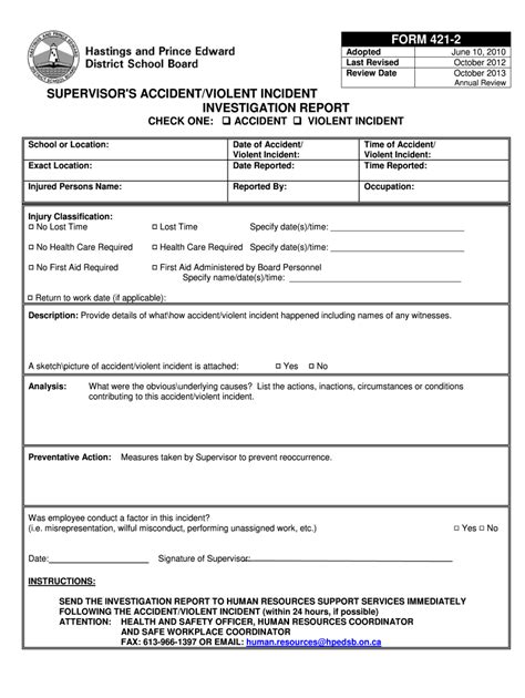 Accident Investigation Report Fill Online Printable Fillable Blank Pdffiller