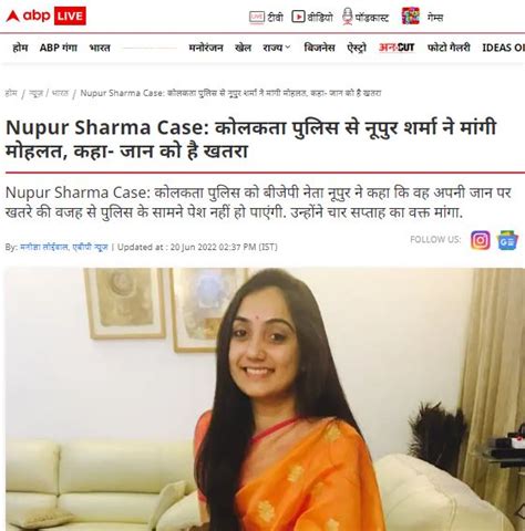 Fact Check Misleading Video Of Nupur Sharma S Arrest Goes Viral On Social Media Dfrac Org