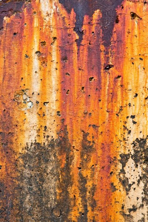 Breakwater Rust Stains stock photo. Image of fence, aged - 6146424