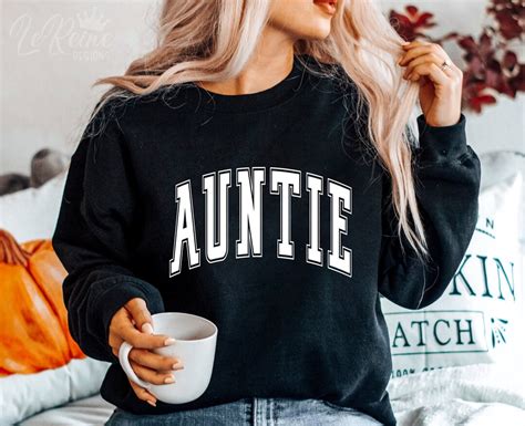 Auntie Svg Auntie Arched Svg Varsity Auntie Svg Auntie Etsy