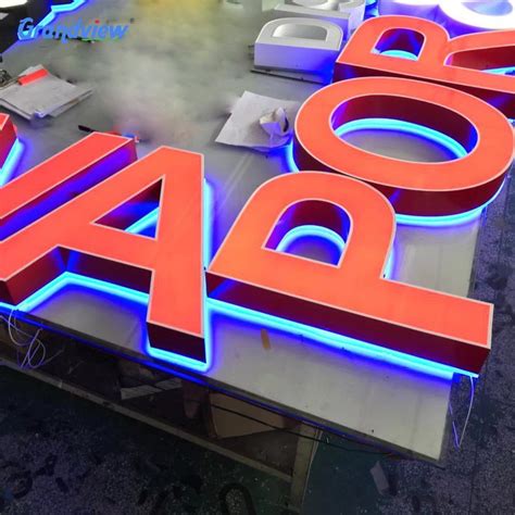 Backlit LED Channel Letter Sign Store Front Letter Sign For Shop