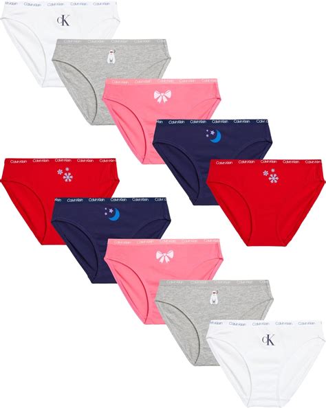 Amazon Calvin Klein Girls Underwear Pack Cotton Bikini