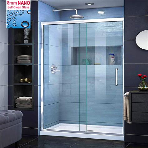 Buy Elegant 1700 X 700mm Sliding Shower Door Modern Bathroom 8mm Easy