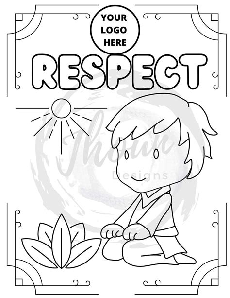 Respect Coloring Page Etsy