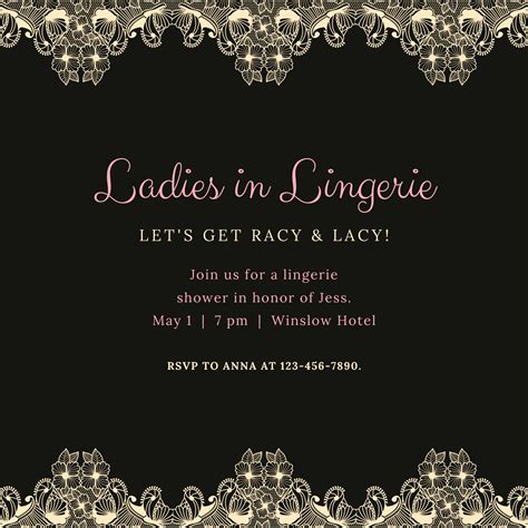 Customize 28 Lingerie Shower Invitations Templates Online Canva