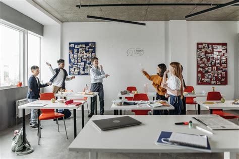 Students Playing Inside a Classroom · Free Stock Photo