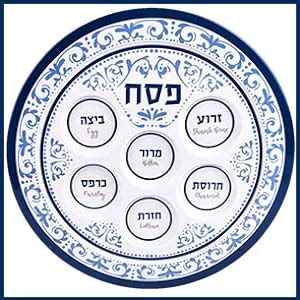 Amazon Passover Seder Plates Melamine Section Plate Marked