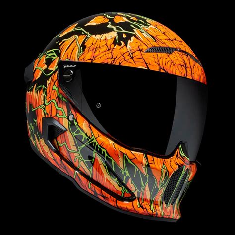 Ruroc Atlas The Joker Full Face Bluetooth Motorcycle Helmet Ruroc